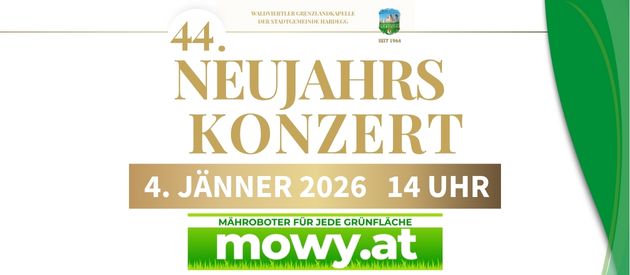 Herzliche Einladung zum Neujahrskonzert